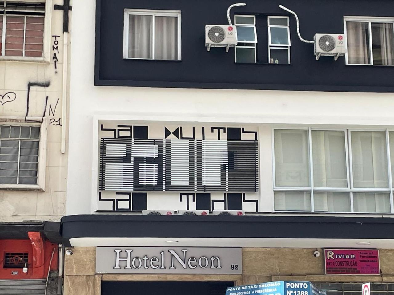 Hotel Neon - próximo a 25 de março, Bom Retiro e Brás, á 2min do mirante Sampa SKY e pista de skate Anhangabaú San Paolo Esterno foto
